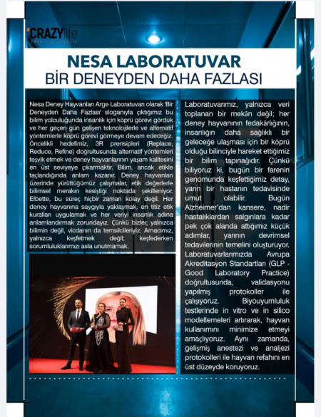 Nesa; İş & Sanat ve Magazin Dergisinde